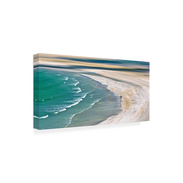 Anuska Voncina 'Sandy Shore Coast' Canvas Art,16x32
